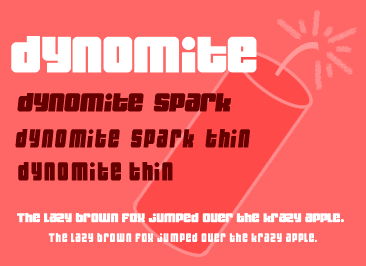 Demo of the Dynomite (Harvey Birdman) Font.