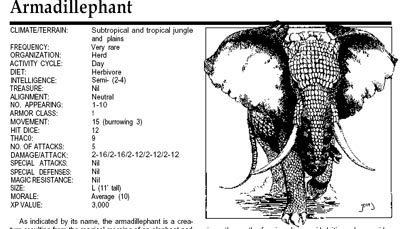 Armadillephant - What Do You Get When You Cross an Elephant and an Armadillo?